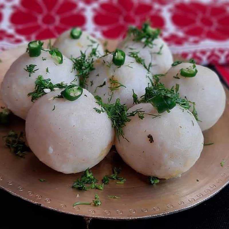 ভাপত দিয়া নিমখীয়া কেচা পিঠাগুৰিৰ লাৰু (নিলাক্ষী বৰা)
