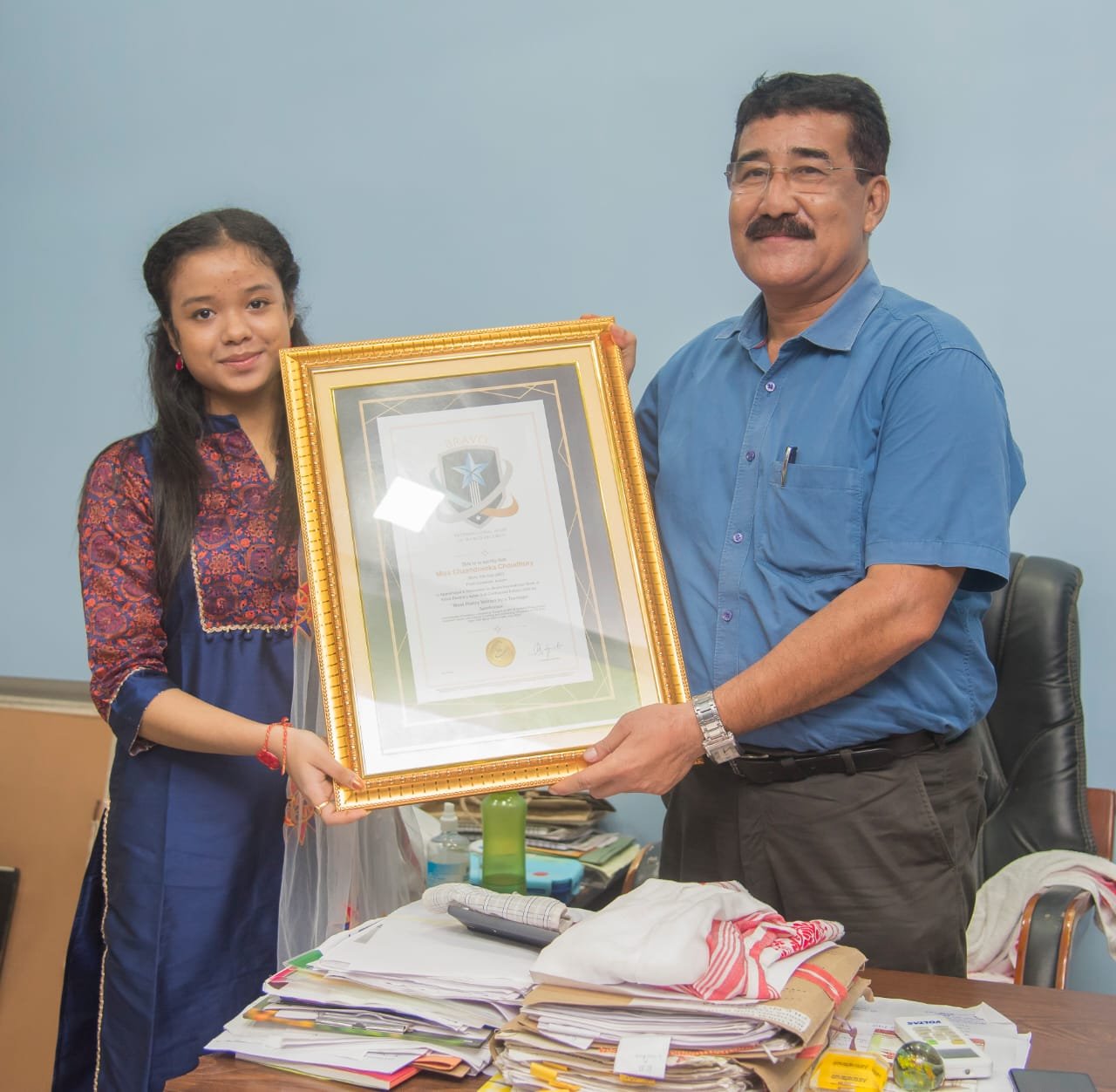 কবিতা ৰচনাৰে ৰেকৰ্ড গঢ়া চান্দনীকা চৌধুৰী (অৰূপ কাকতি)